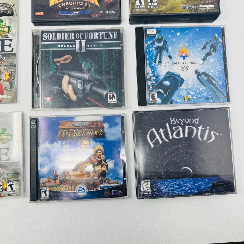 PC Game Lot Half-Life GOTY‎ Age of Empires III Soldier of Fortune II Tomb Raider